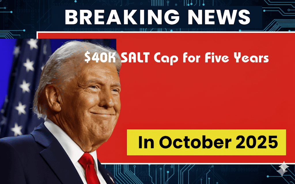 $40,000 SALT Cap for Five Years Before Dropping Back to $10,000