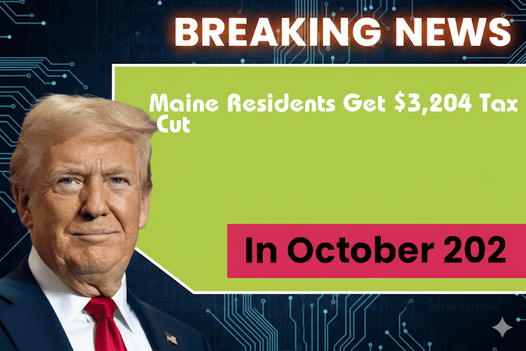 Maine Residents to Receive Average Tax Cut of $3,204 Under Trump’s New Plan